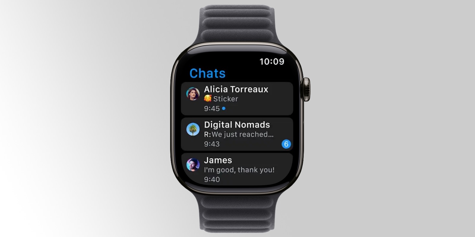Telegram otrzymuje natywną aplikację na Apple Watch