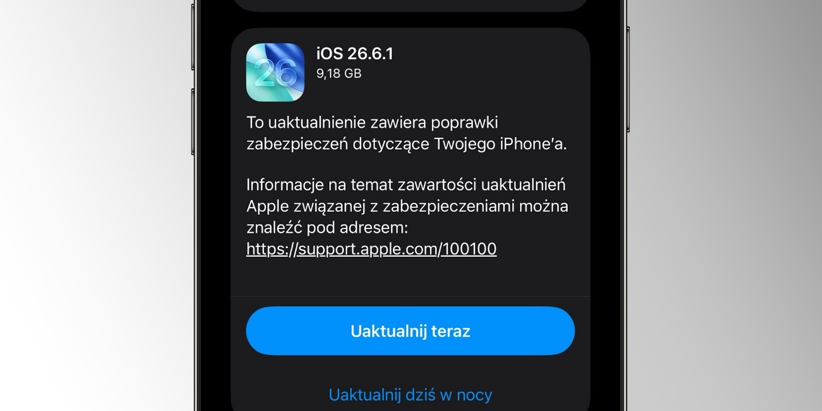 Apple wydaje iOS 26.6.1, macOS 26.6.2 i inne