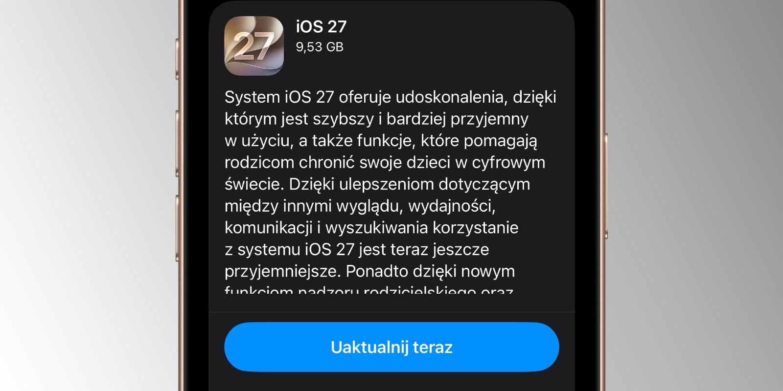 Apple oficjalnie wydaje iOS 27 i iPadOS 27